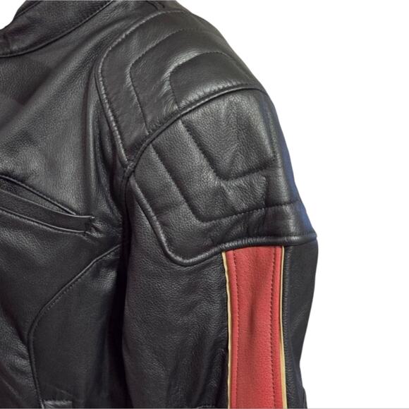Harley Davidson 120th Anniversary Nostalgia Triple Vent System Leather Jacket 2X - Picture 8 of 16